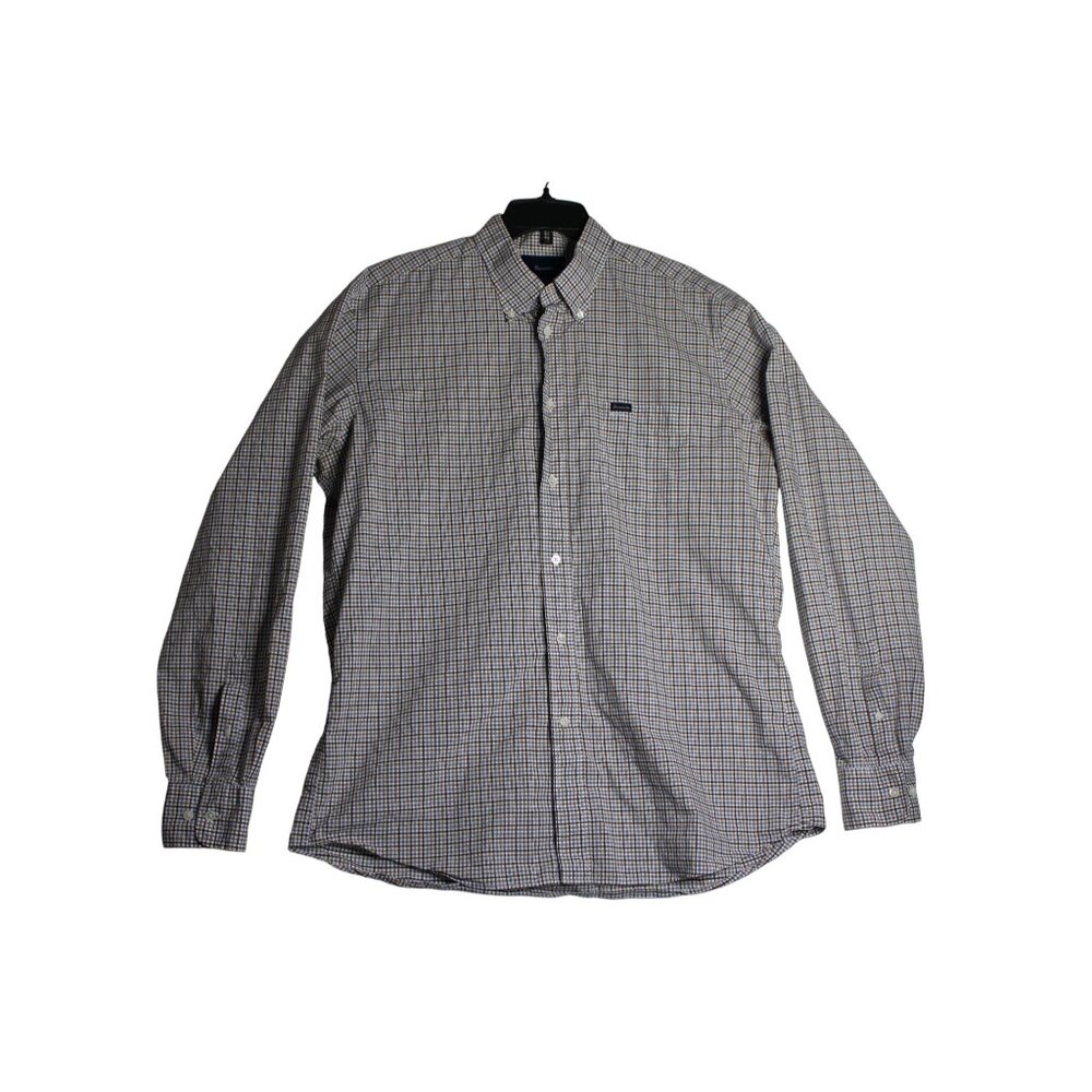 Faconnable L/S Plaid Button Down Shirt Mens XL Tall Classique‎ Fit